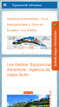Mobile Screenshot of equinoccialadventure.com